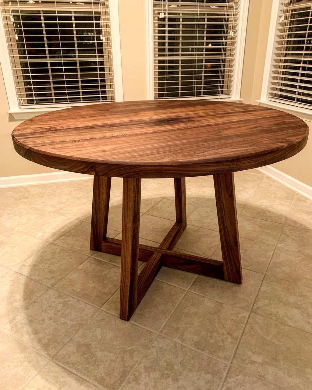 Black walnut cheap round table